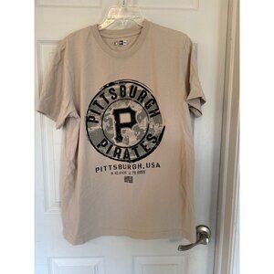 New Era Pittsburgh Pirates Military Crew Neck Short Sleeve T-Shirt Size Large